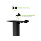 Kanto Audio SP26PL Metal Speaker Stand, 26", Black (Sold in Pairs)