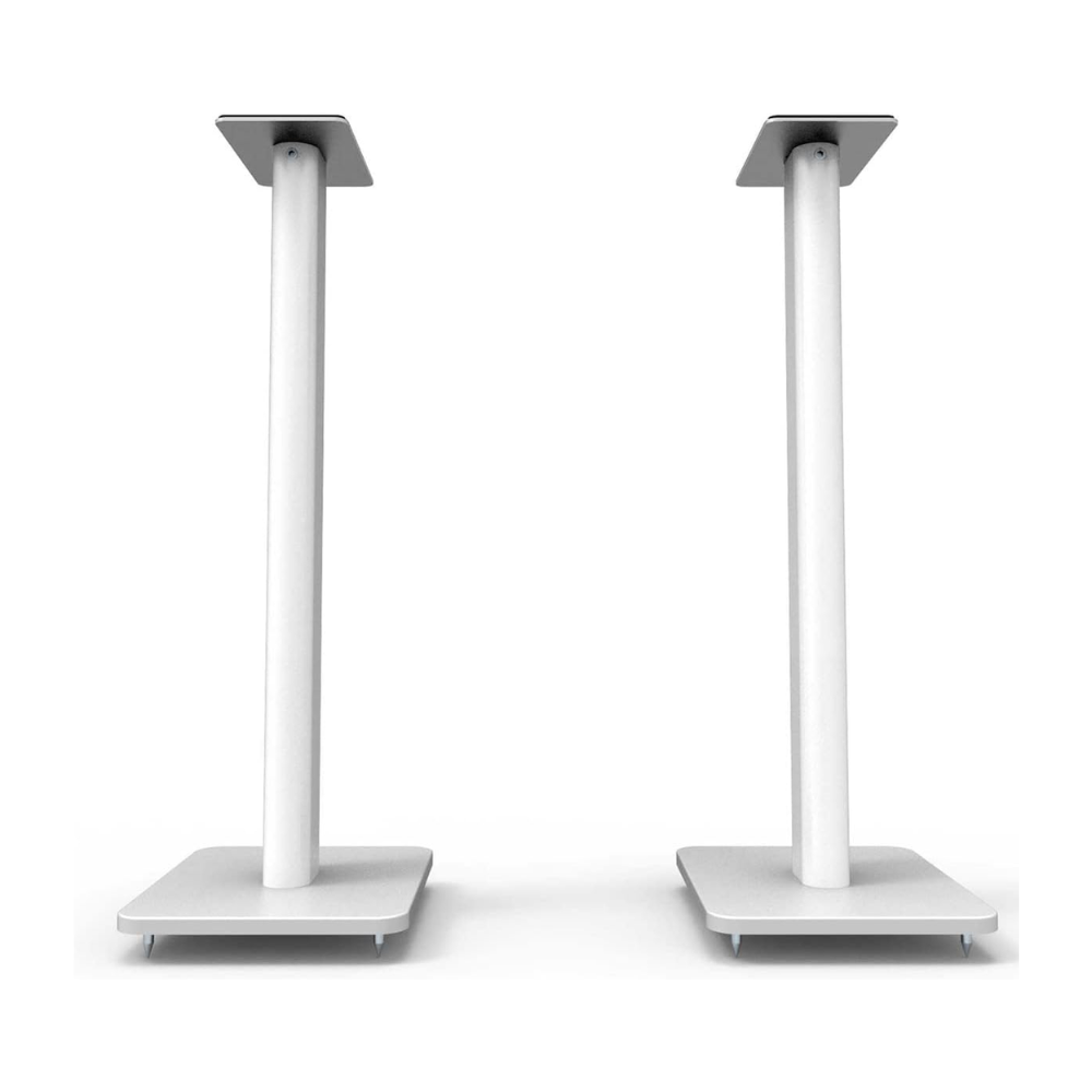 Kanto Audio SP32PLW Universal Speaker Floor Stands for Bookshelf Speakers, 32", White (Sold in Pairs)