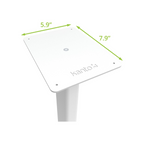 Kanto Audio ST28 Universal Speaker Floor Stands for Bookshelf Speakers up to 30 lbs, White MDF Base (Sold in Pairs)