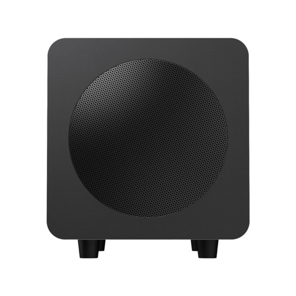 Kanto Audio SUB6 Sealed Powered Subwoofer, 200W Peak Power, 6" Woofer, Vinyl, Type C and Type G Power Cords, Matte Black