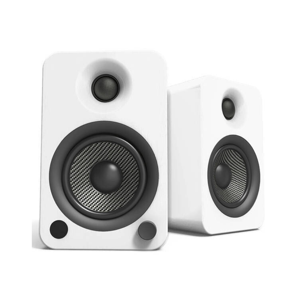 Kanto Audio YU4 Powered Bookshelf Speakers – Matte White