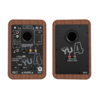 Kanto Audio YU4 Powered Bookshelf Speakers, Walnut (Sold in Pairs)