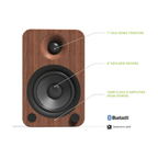 Kanto Audio YU4 Powered Bookshelf Speakers, Walnut (Sold in Pairs)