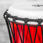 Latin Percussion 7" World Rope Circle Djembe Red Color