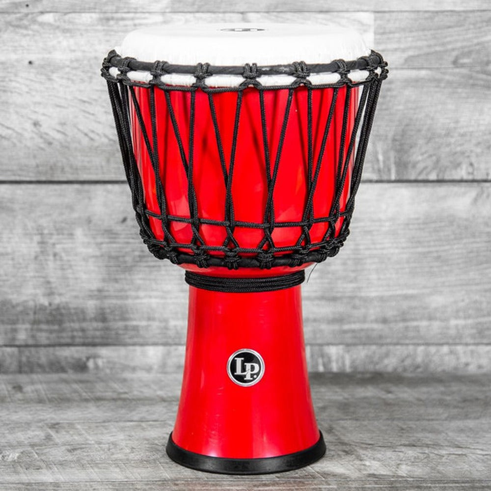 Latin Percussion 7" World Rope Circle Djembe Red Color