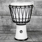 Latin Percussion 7" World Rope Circle Djembe White Color