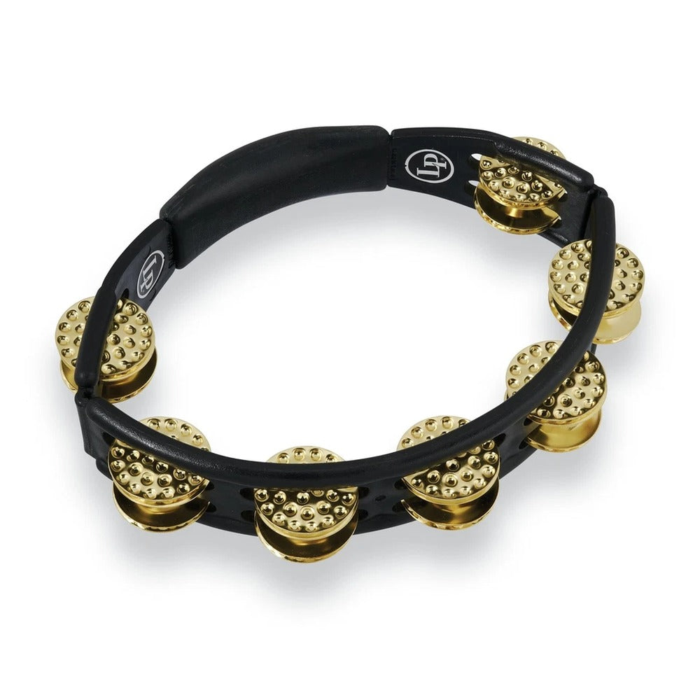 Latin Percussion Cyclops Tambourine Brass Mount- Black Color