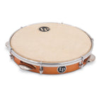 Latin Percussion 10" Worship Wood Tambourine with Double Row And Synthetic Head