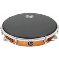 Latin Percussion 10" Worship Wood Tambourine with Double Row And Synthetic Head