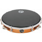 Latin Percussion 10" Worship Wood Tambourine with Double Row And Synthetic Head