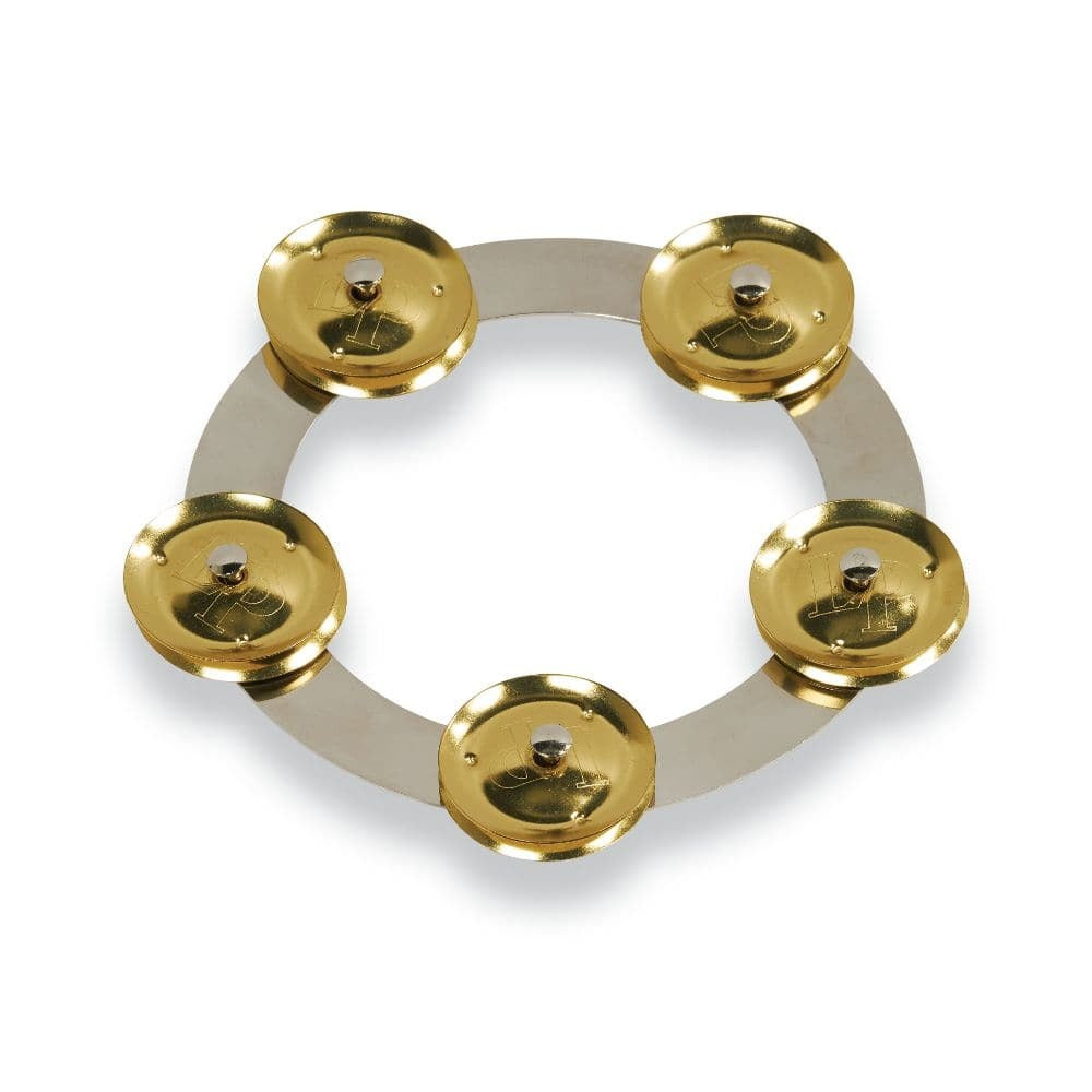 Latin Percussion 6" Tambo Ring Stainless Steel with Brass Jingles