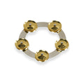 Latin Percussion 6" Tambo Ring Stainless Steel with Brass Jingles
