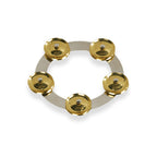 Latin Percussion 6" Tambo Ring Stainless Steel with Brass Jingles