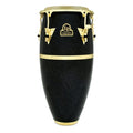 Latin Percussion Galaxy 7 1/4 - 8 5/8" Fiberglass Bongo Black Gold Hardware