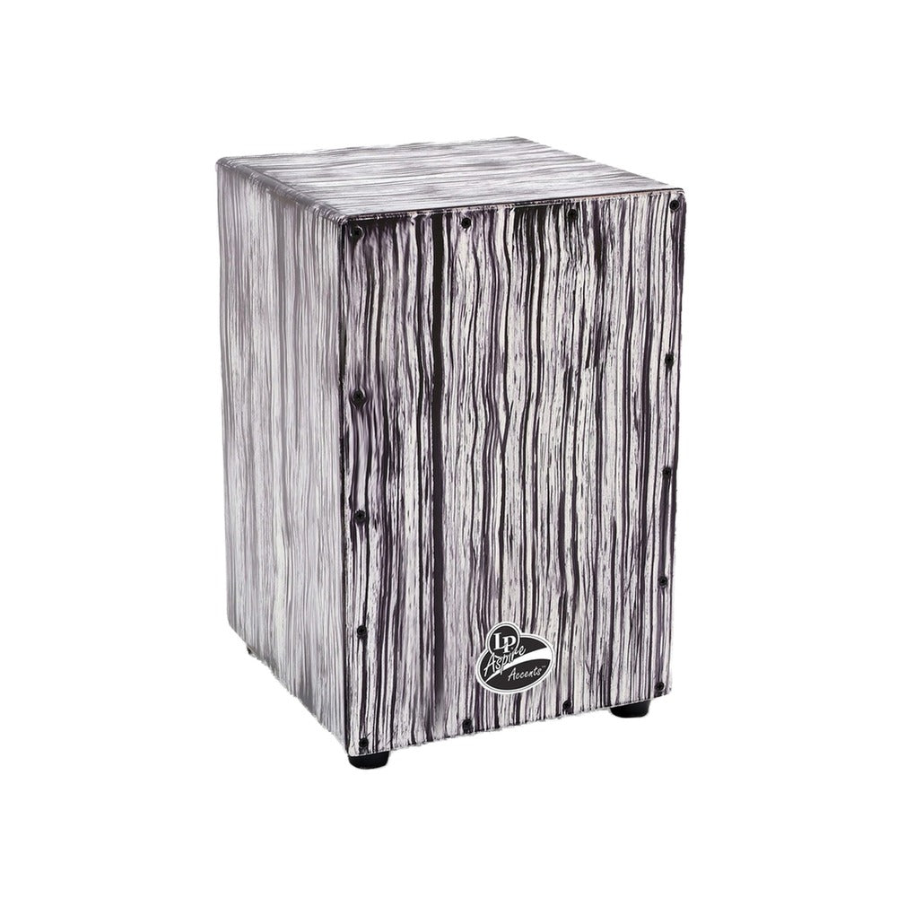 Latin Percussion Aspire Accents Cajon White Streak