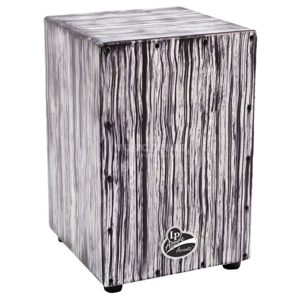 Latin Percussion Aspire Accents Cajon White Streak
