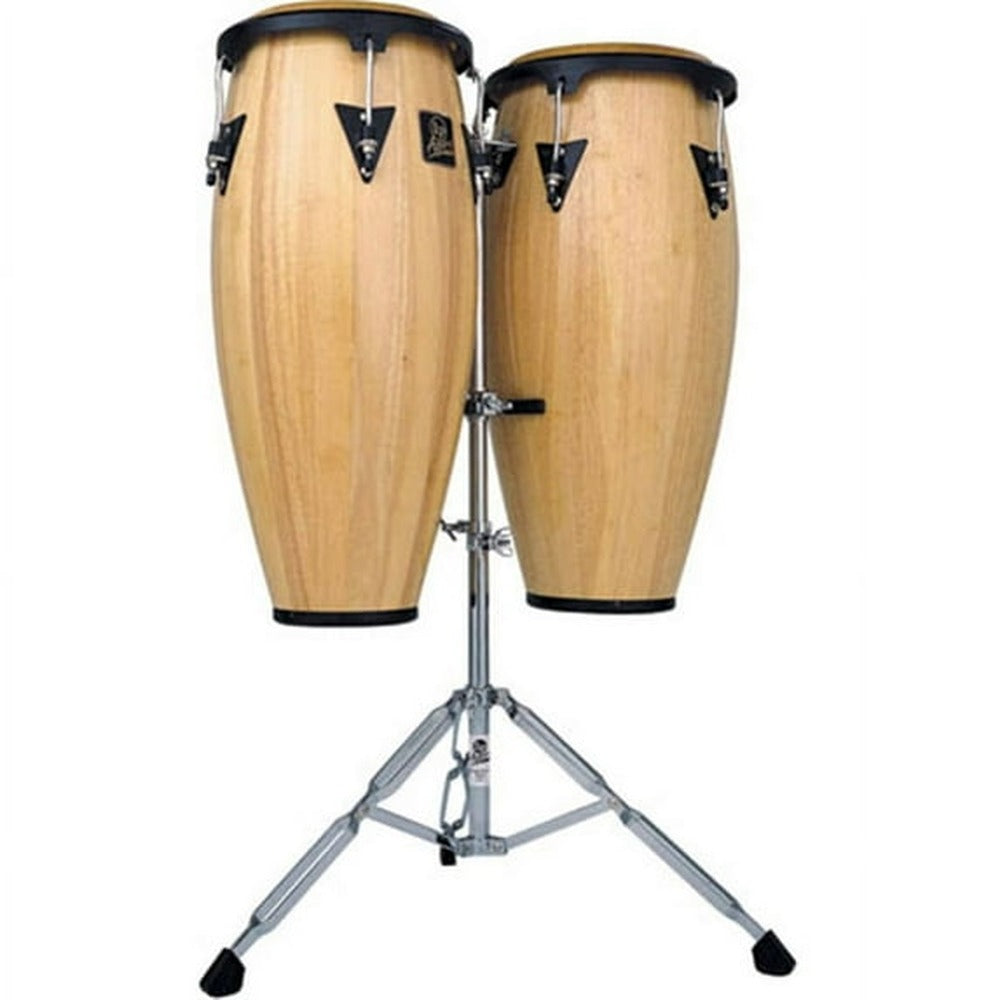 Latin Percussion Aspire 6 3/4" - 8" Bongo Oak Natural Finish Black Hardware