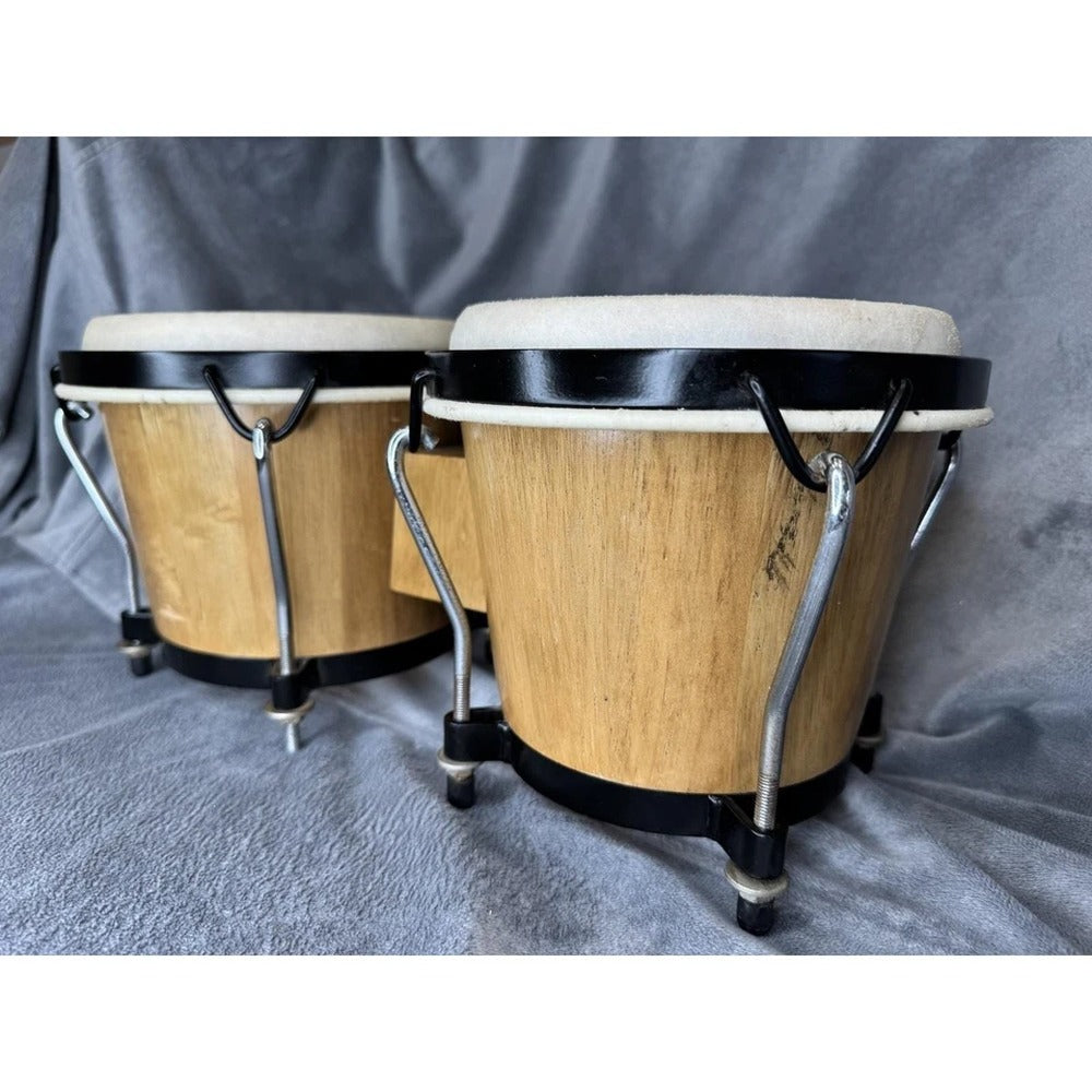 Latin Percussion Aspire 6 3/4" - 8" Bongo Oak Natural Finish Black Hardware