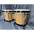 Latin Percussion Aspire 6 3/4" - 8" Bongo Oak Natural Finish Black Hardware