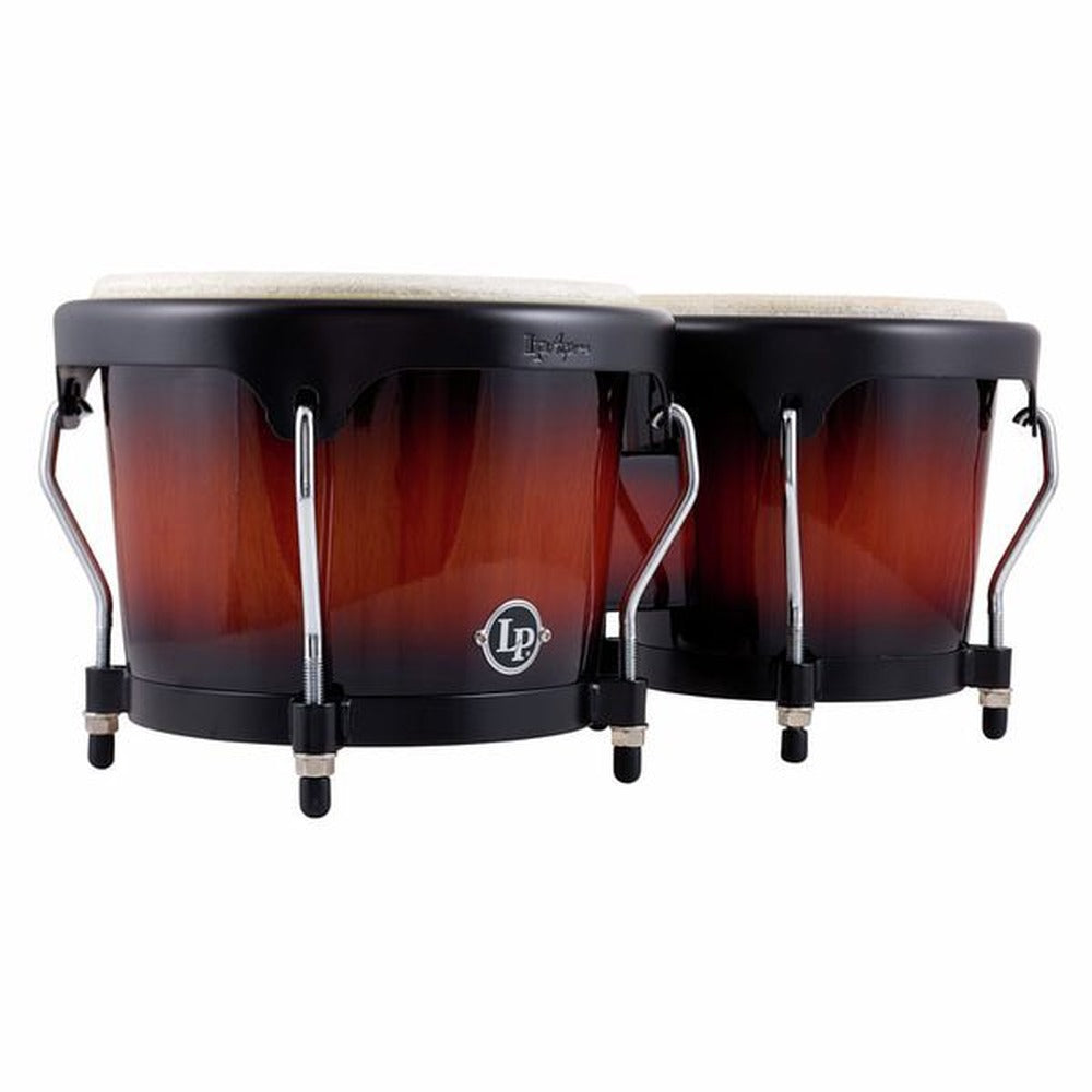 Latin Percussion Aspire 6 3/4" - 8" Bongo Oak Vintage Sunburst Finish Black Hardware