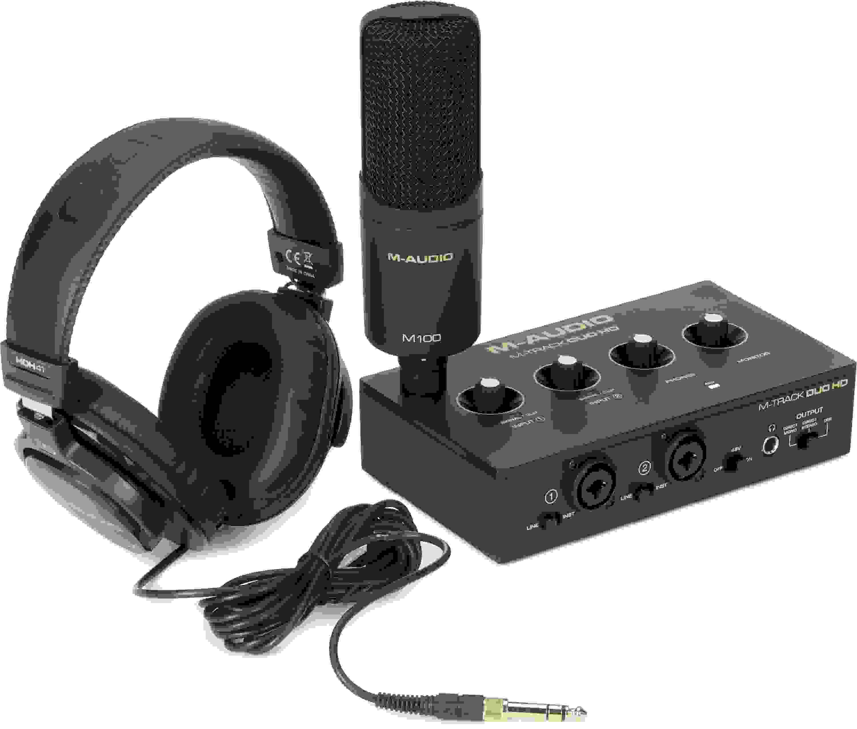 M-Audio M-Track Duo HD Producer Pack (NEW)