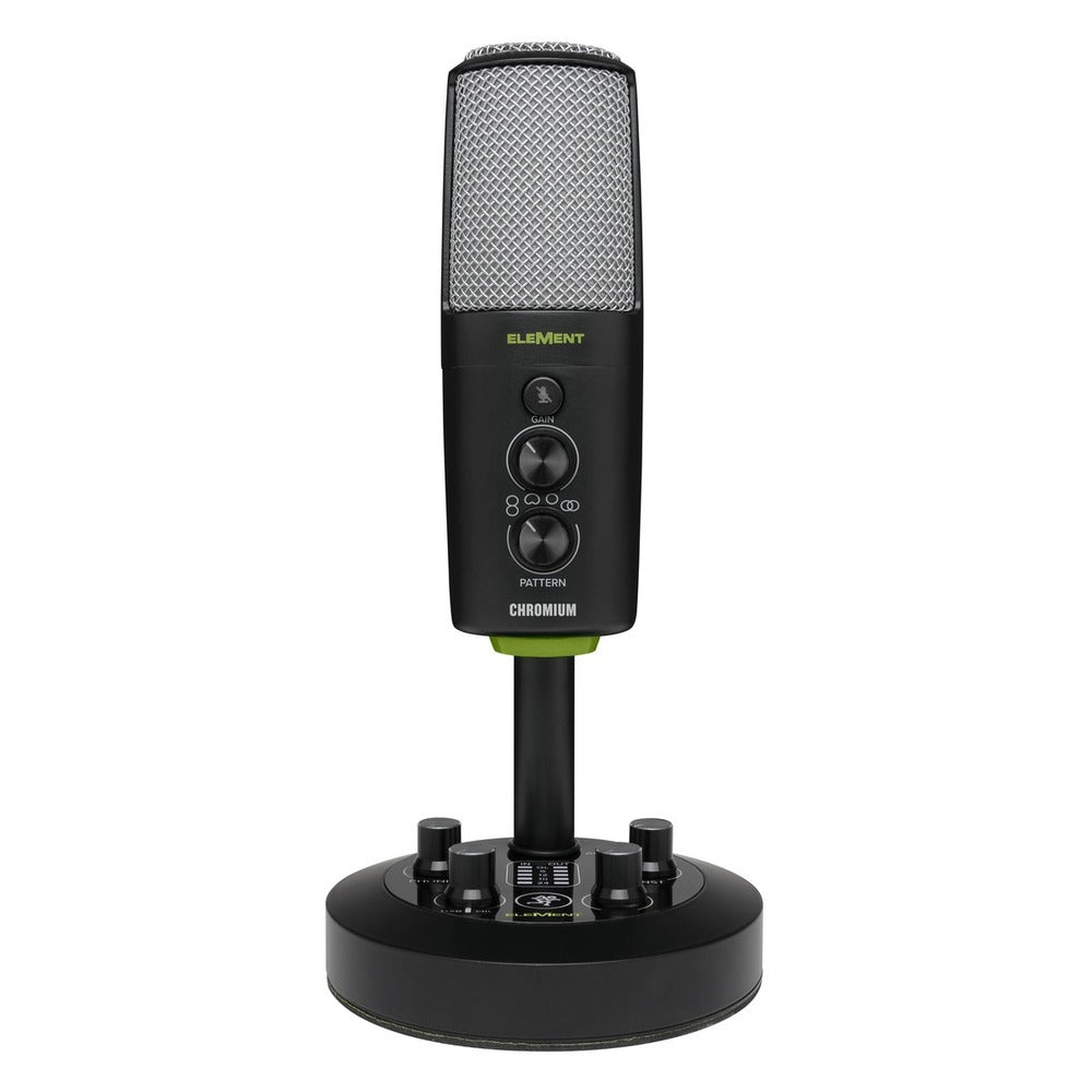 Mackie CHROMIUM Premium USB Condenser Microphone with Built-in 2-Channel Mixer
