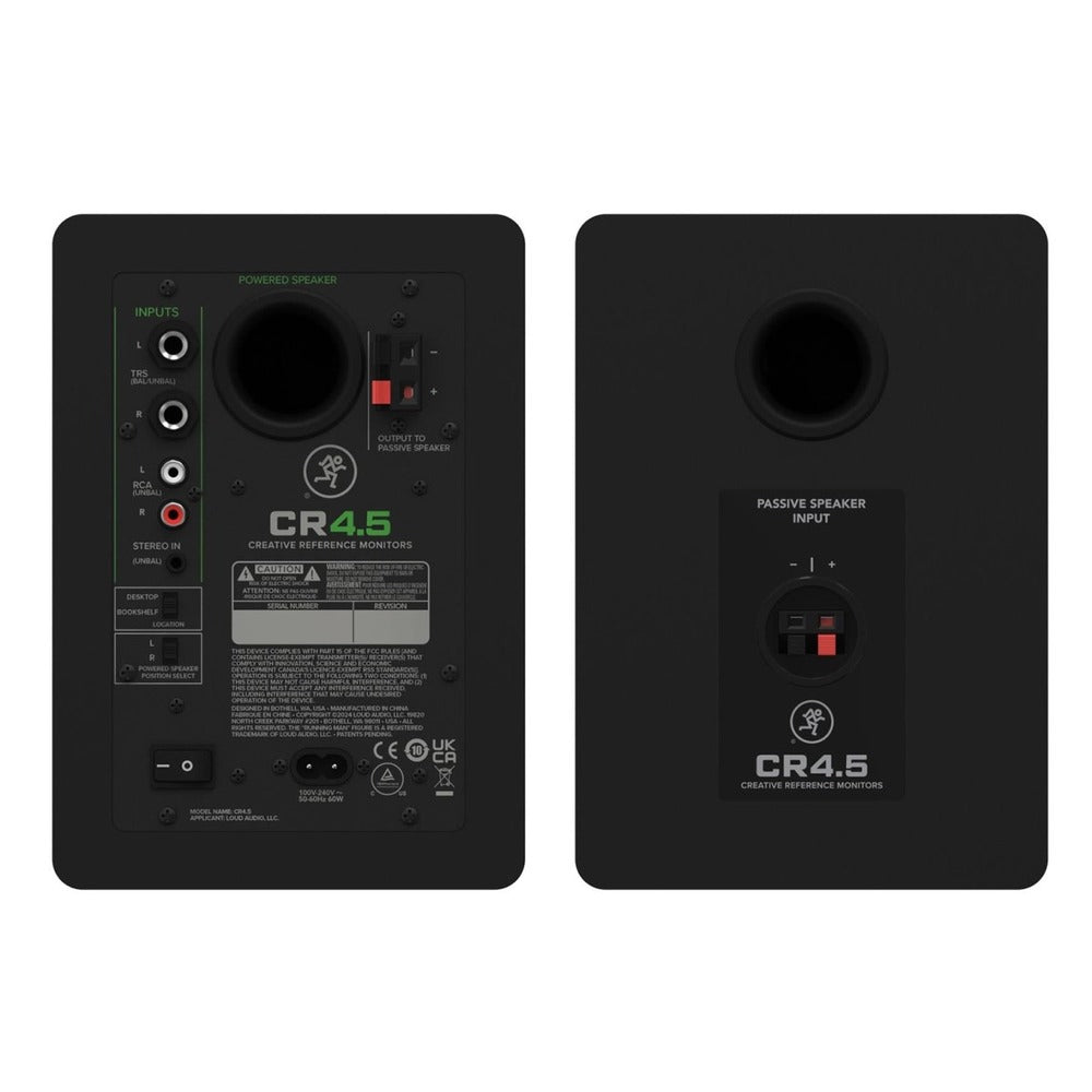 Mackie CR3.5 Series 3.5" Powered Studio Monitors w/ Tone Control