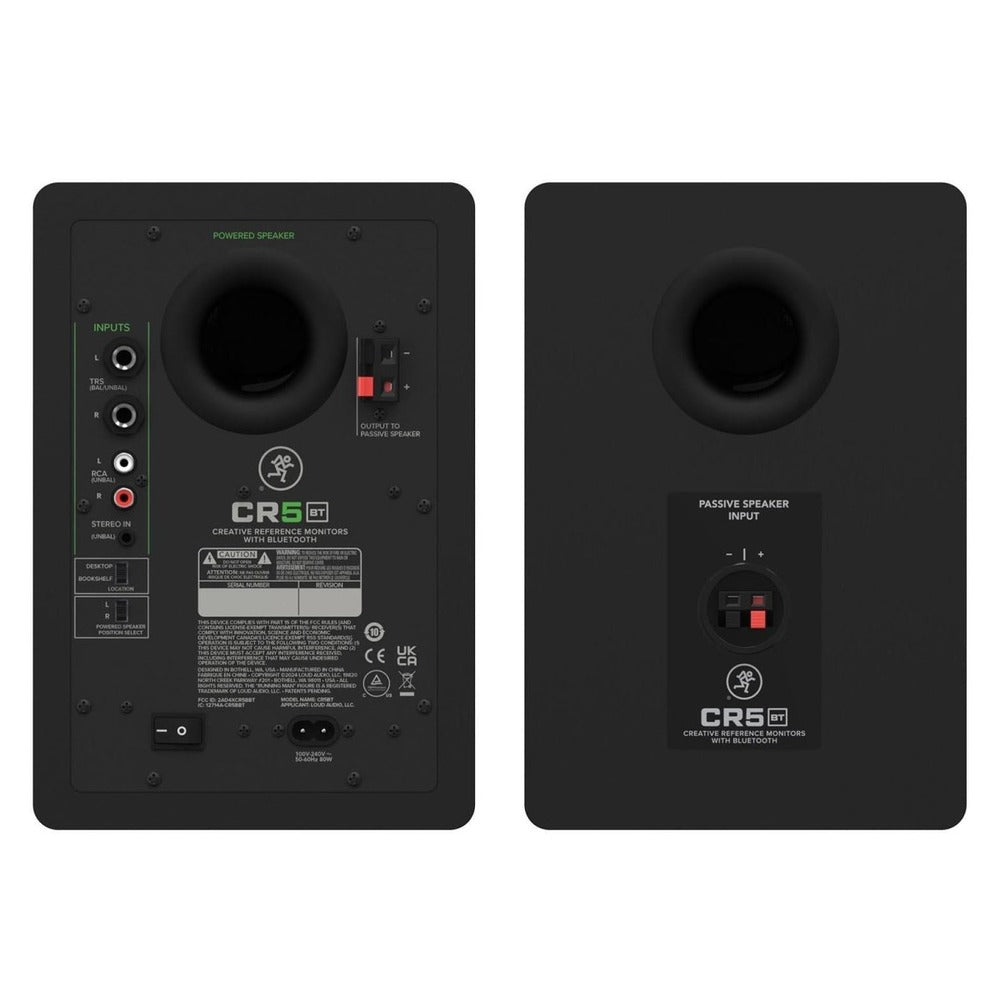 Mackie CR5BT 5.25" Powered Studio Monitors w/ Tone Control and Bluetooth