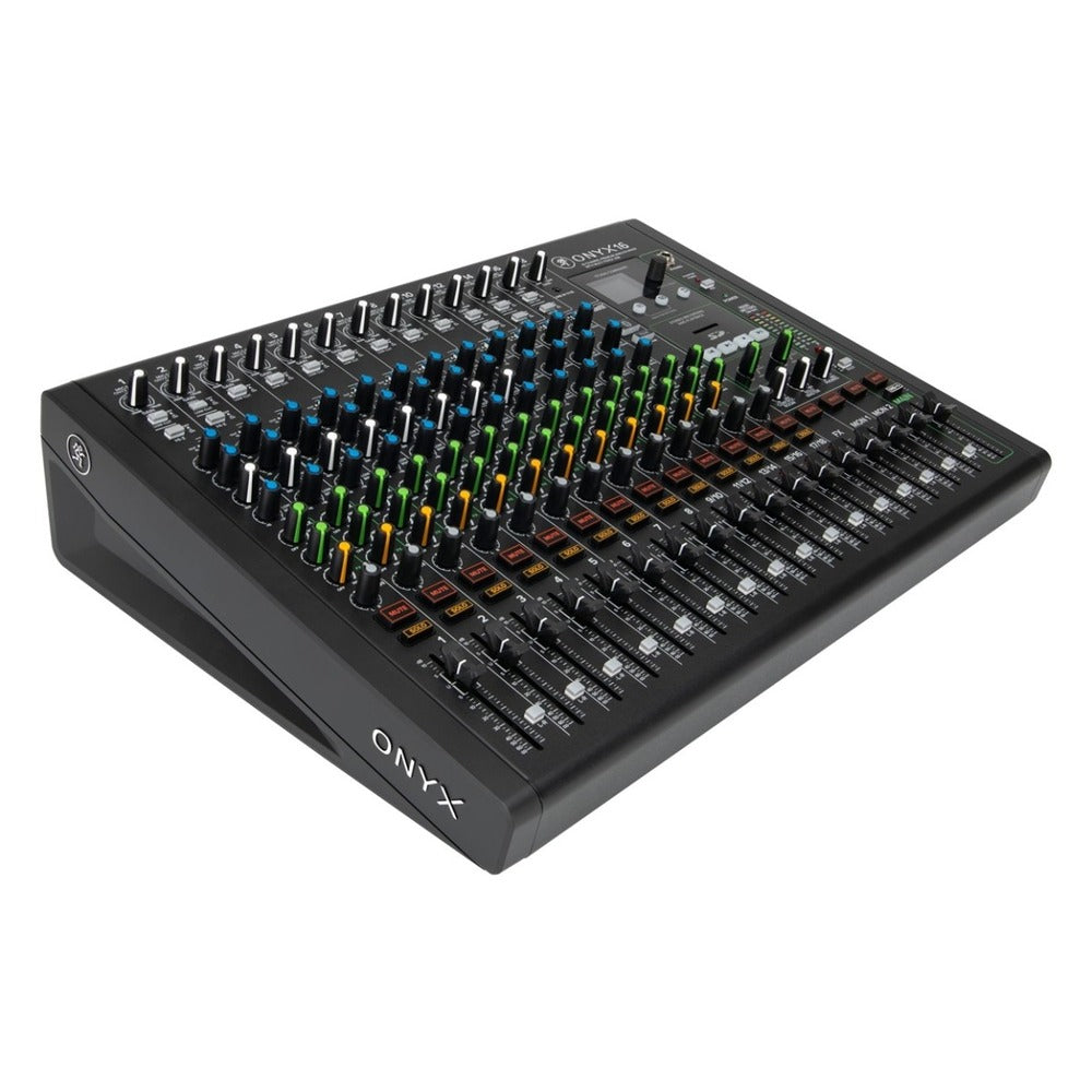Mackie Onyx 16-Channel Premium Analog Mixer with Multi-Track USB + Stereo SD Card Recording