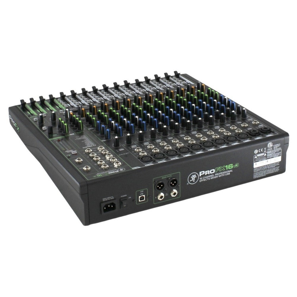 Mackie ProFX16v3 Professional 16 Channel 4-Bus Mixer with Effects & USB