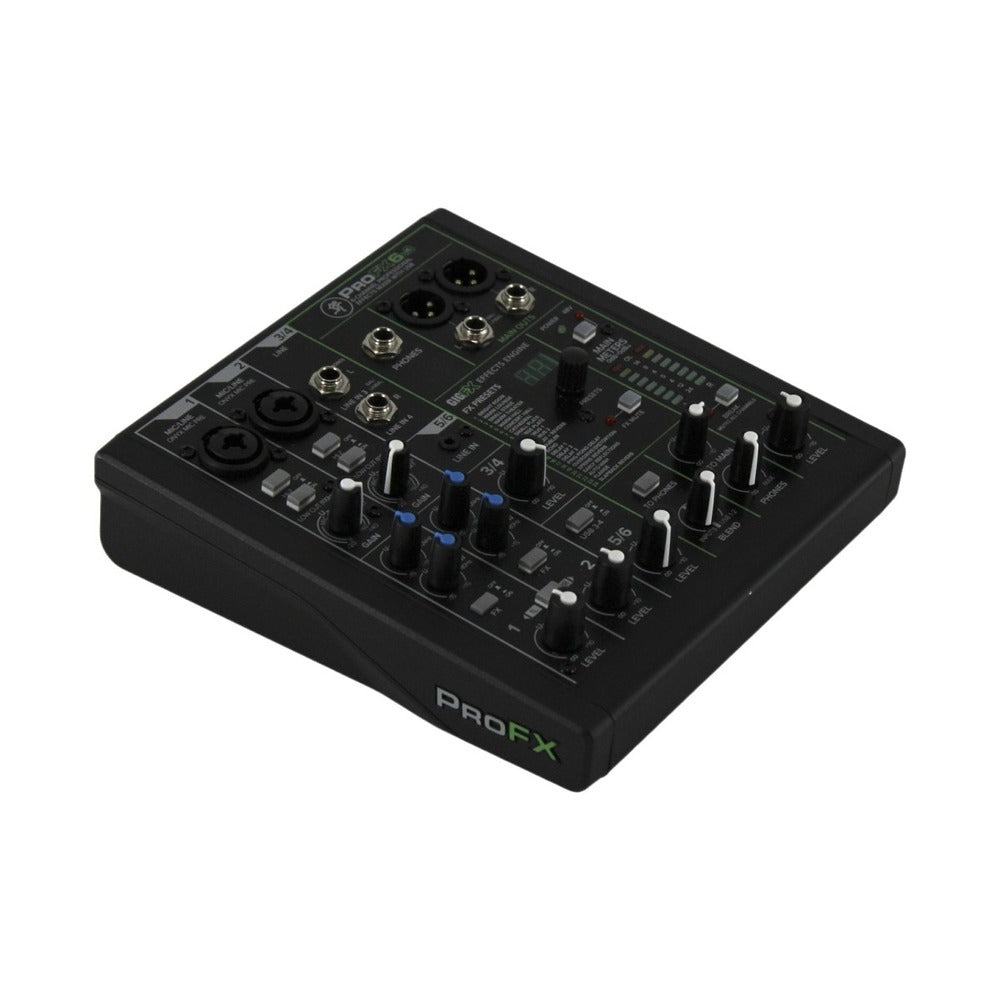 Mackie ProFX6v3+ 6-Channel Analog Mixer with Enhanced FX, USB Recording Modes, and Bluetooth