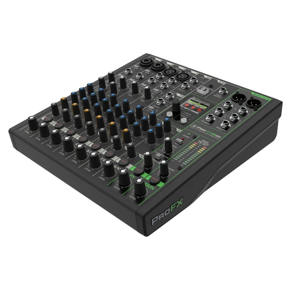 Mackie Profx10 GO 10-Channel, Battery Powered Analog Mixer with Enhanced FX, USB Recording Modes and Bluetooth