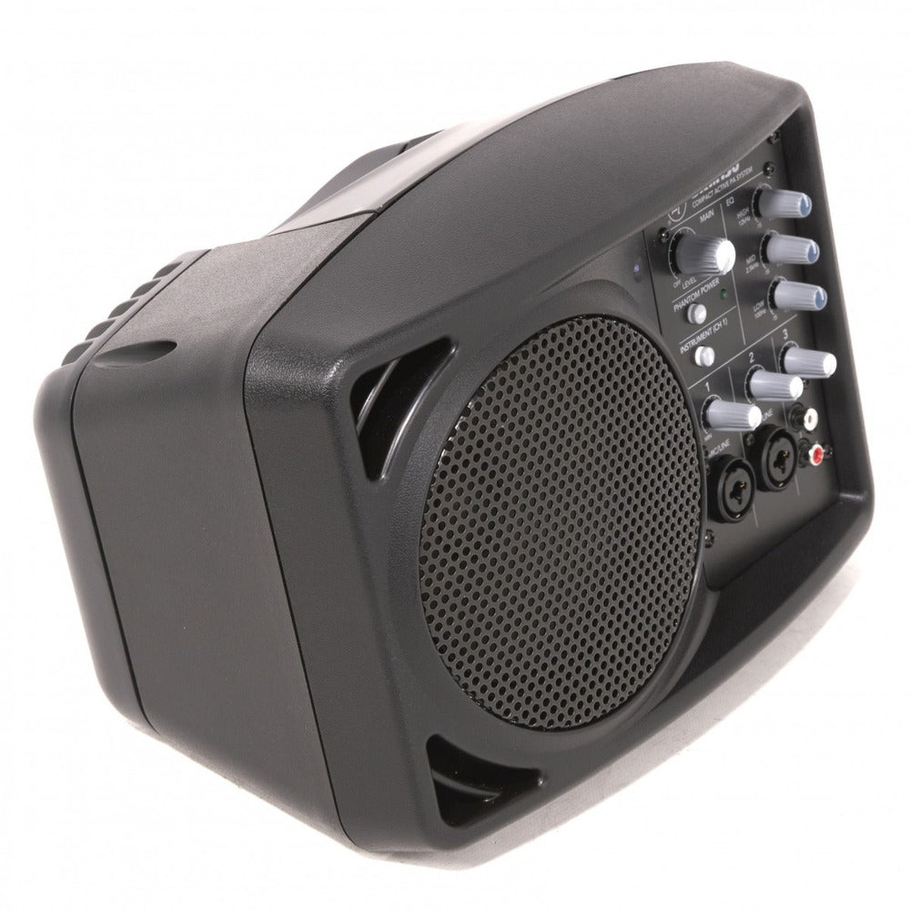 Mackie SRM150 Compact Powered PA System with 3 Channel Mixer, 3 Band EQ, and 5.25" Driver