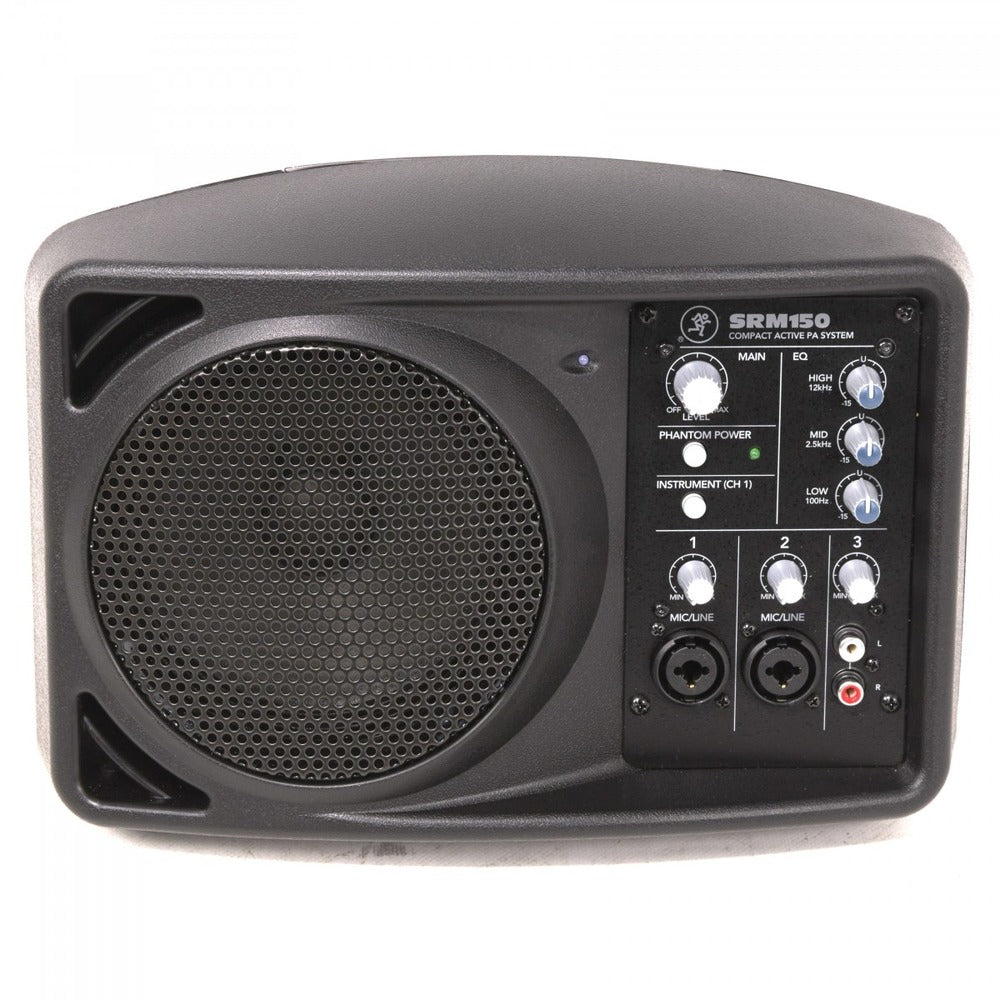Mackie SRM150 Compact Powered PA System with 3 Channel Mixer, 3 Band EQ, and 5.25" Driver