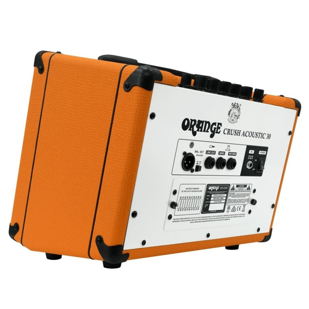 Orange Crush Acoustic 30 Watt Twin Channel 1 x 8" Acoustic Guitar Combo Amplifier- Orange Finish