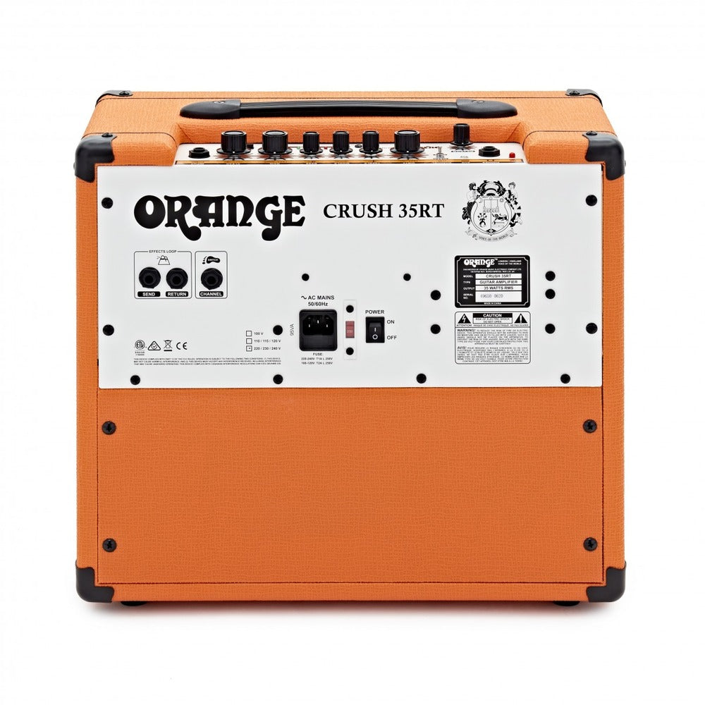 Orange Crush 35RT 1 x 10" 35 Watt Twin Channel Solid State Guitar Combo Amplifer with CabSim Headphone Out, Digital Reverb & Tuner