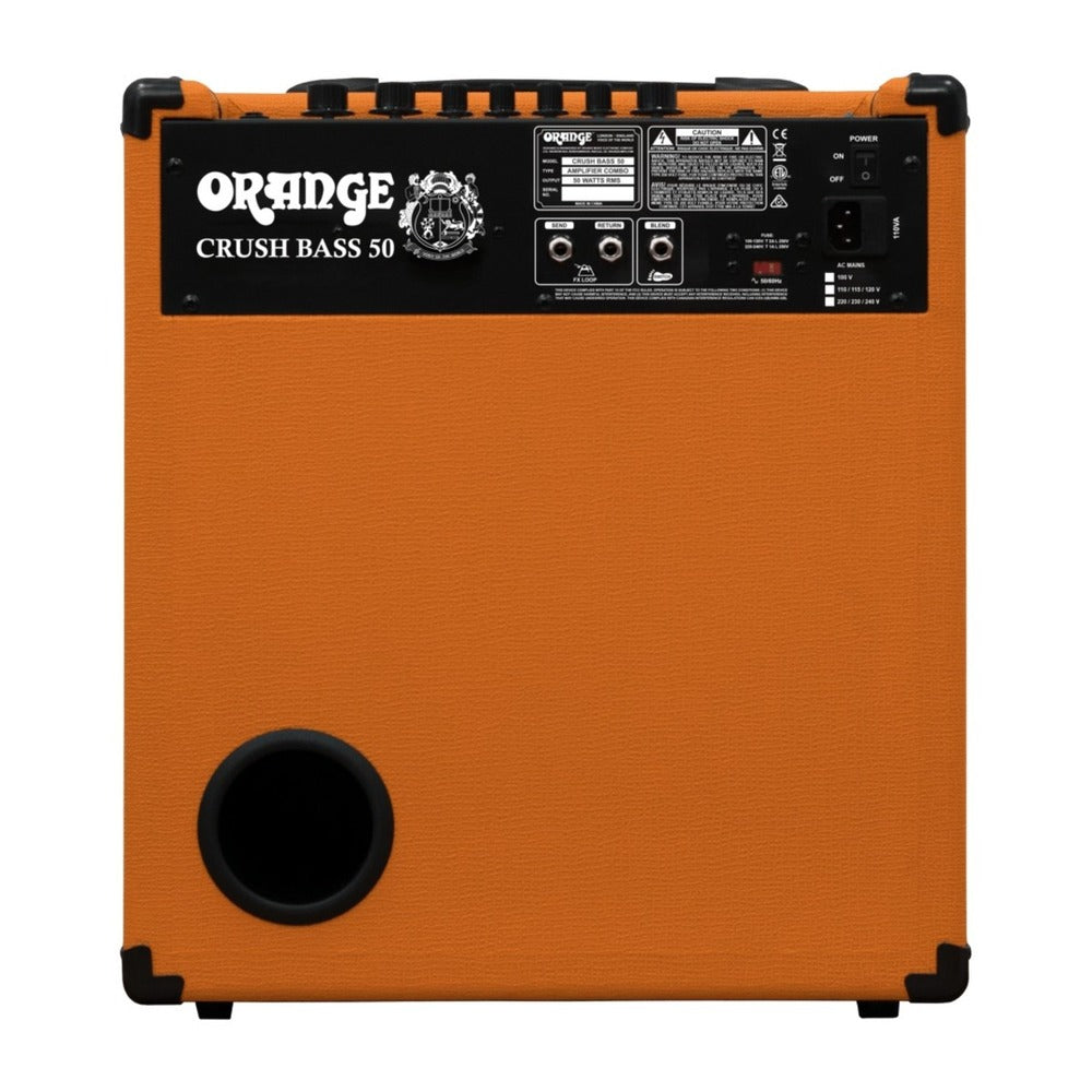 Orange Crush Bass 50 1 x 12" 50 Watt Bass Guitar Combo Amplifier with Active EQ and Parametric Mid Control