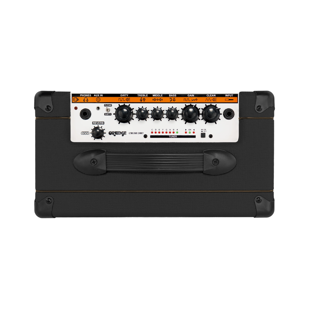 Orange Crush 20RT – 20W Guitar Combo Amp with Reverb, Tuner, and Aux Input, Black