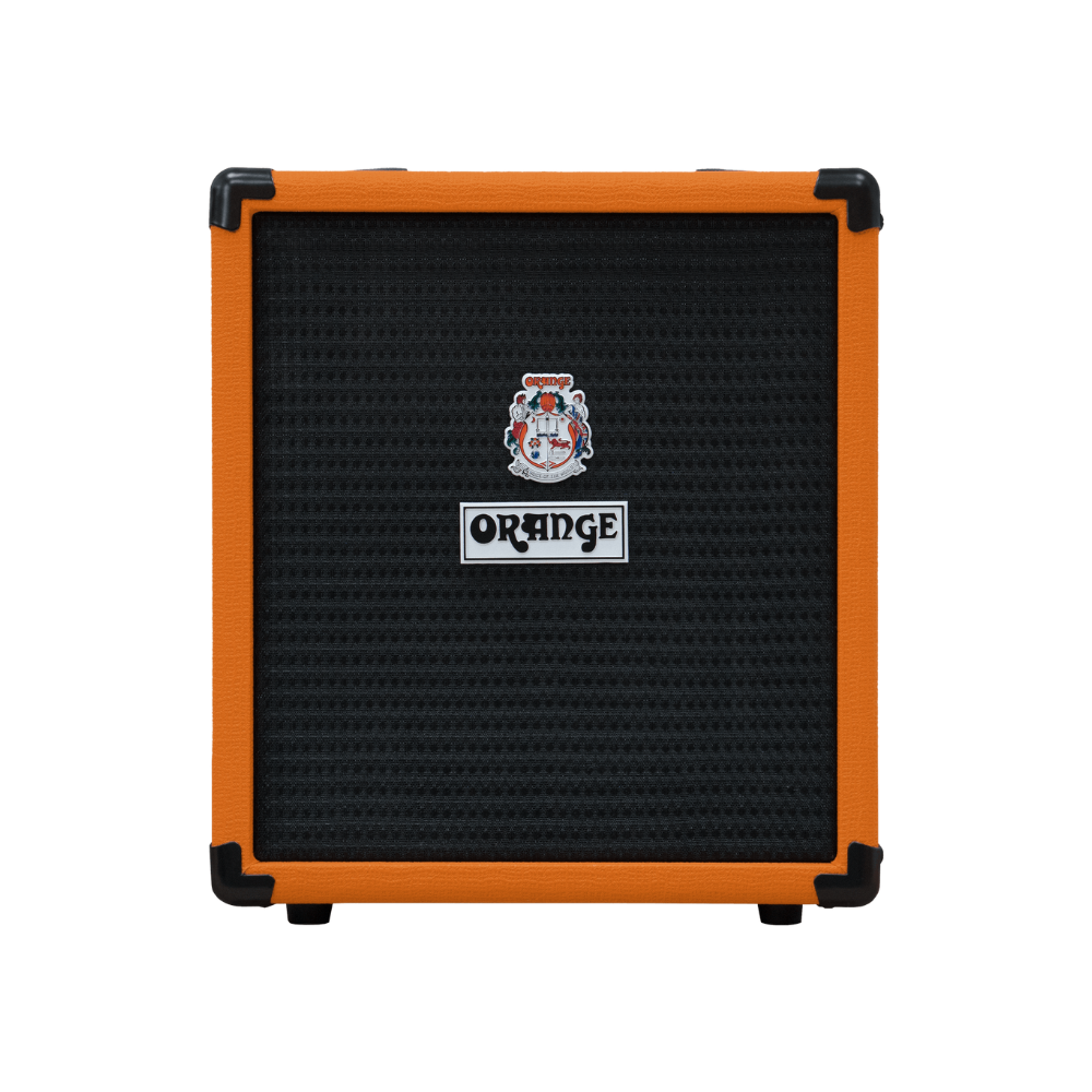 Orange Crush Bass 25 – 25W Bass Combo Amp with Parametric EQ, Tuner, CabSim Headphone Output & Aux Input