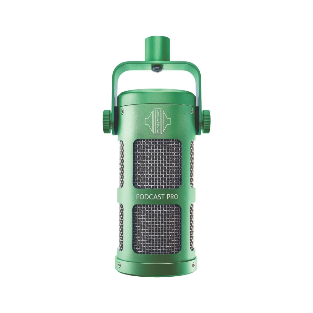 Sontronics Podcast Pro Dynamic Microphone, Green