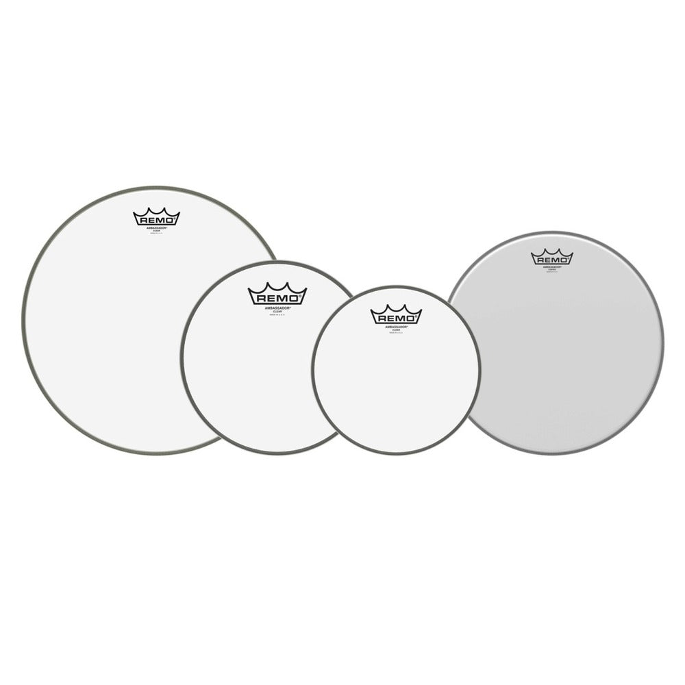 Remo Batter, AMBASSADOR®, Clear, 10" Diameter