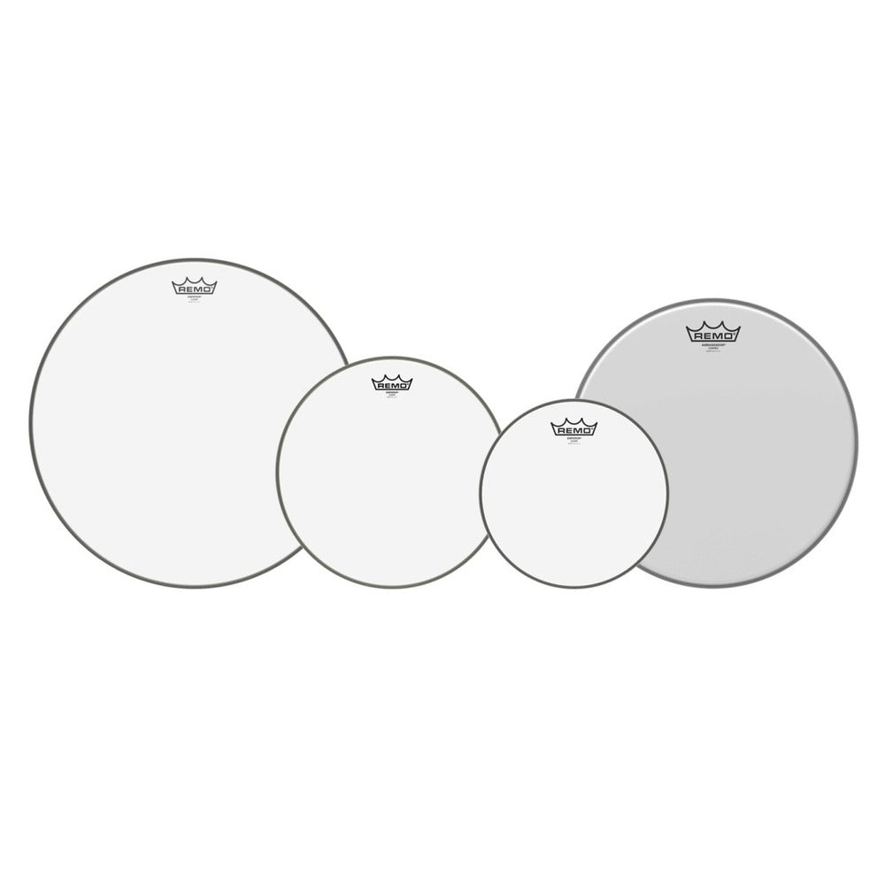 Remo Batter, AMBASSADOR®, Clear, 12" Diameter