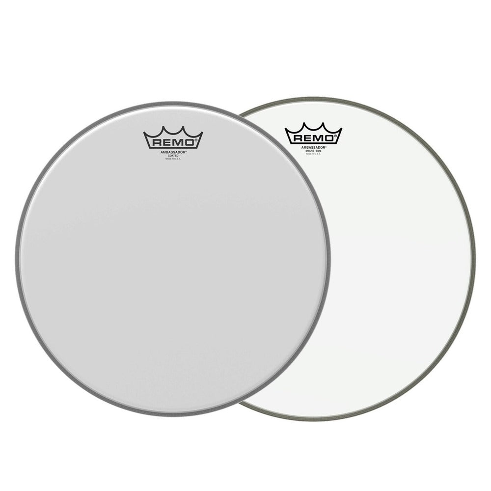 Remo CONTROLLED SOUND®, Coated, 8" Diameter, BLACK DOT™ On Bottom