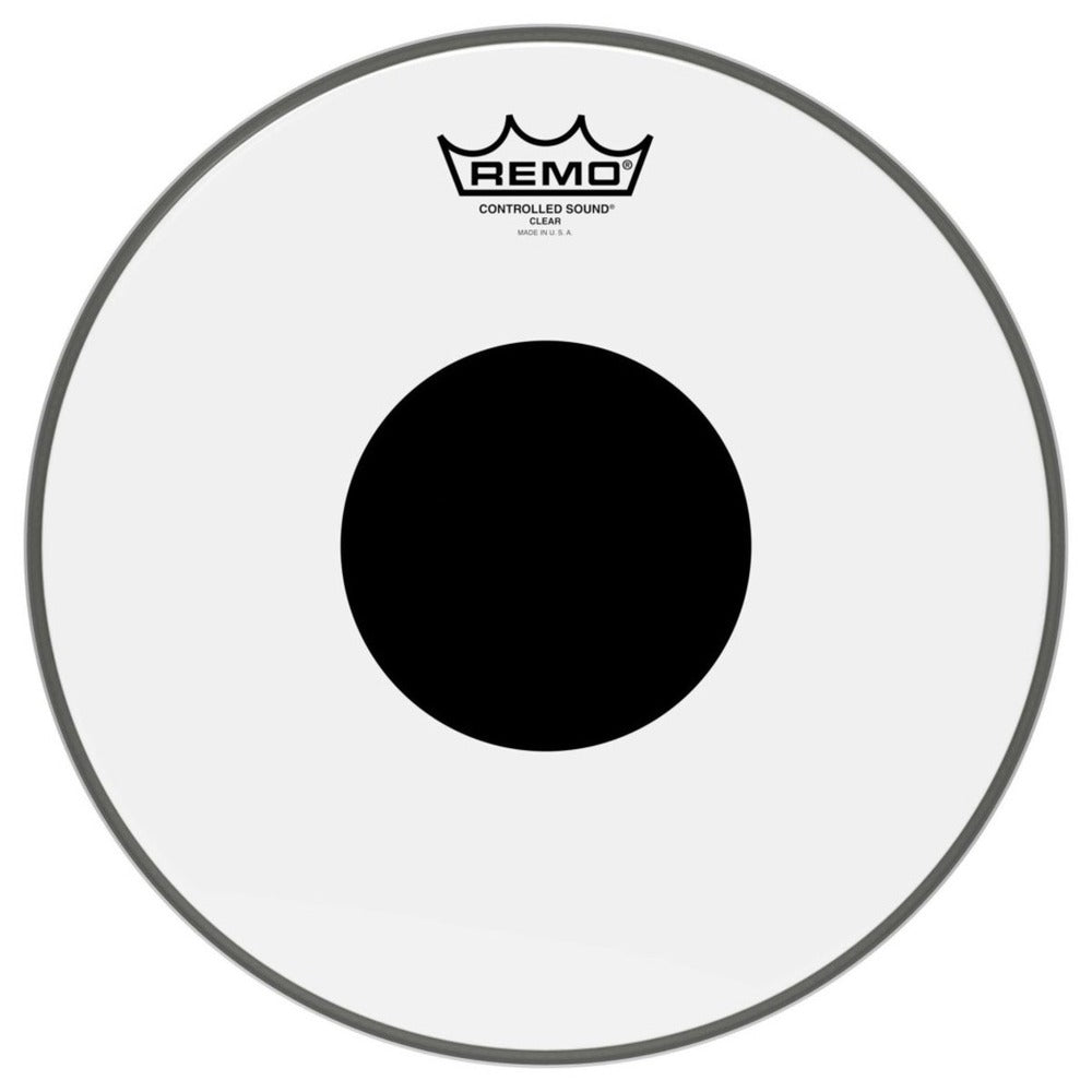Remo CONTROLLED SOUND® X, Coated, 13" Diameter, BLACK DOT™ On Bottom