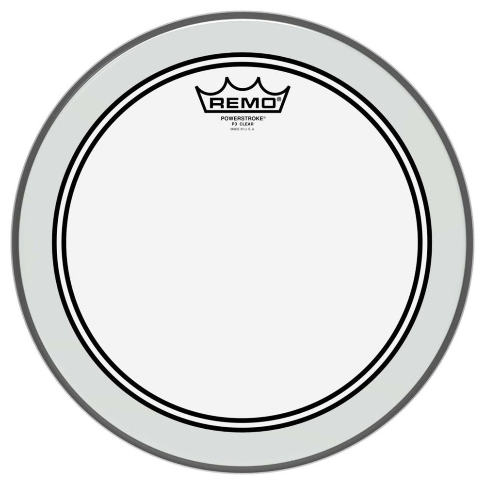 Remo Batter, CONTROLLED SOUND®, SMOOTH WHITE™, 18" Diameter, Clear Dot On Top