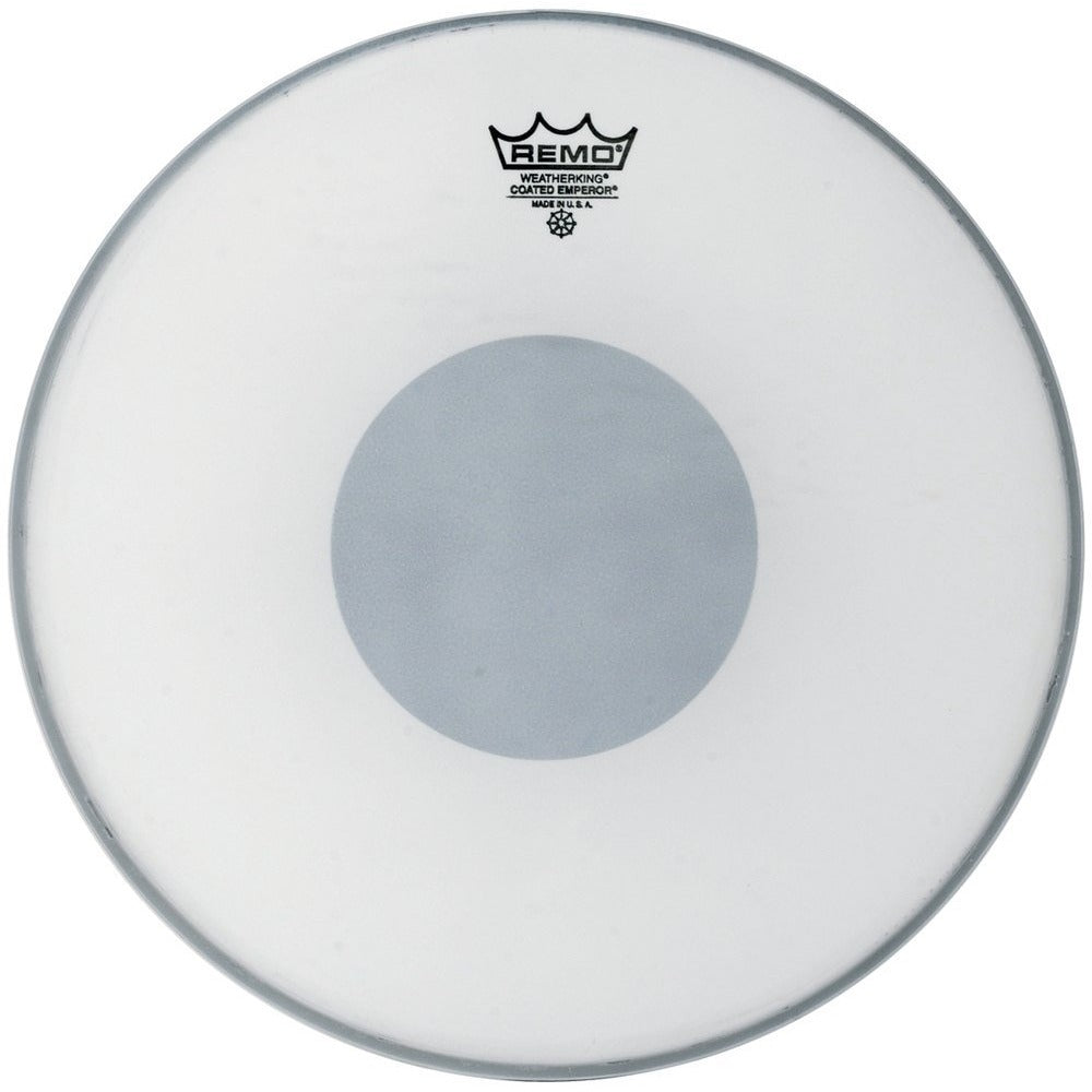 Remo Batter, CONTROLLED SOUND® X, Coated, 14" Diameter, BLACK DOT™ On Bottom