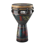 Remo Djembe, MONDO™, Designer Series, Key-Tuned, 14 x 25", SKYNDEEP®, Contour Tuning Brackets, Adinkra Finish
