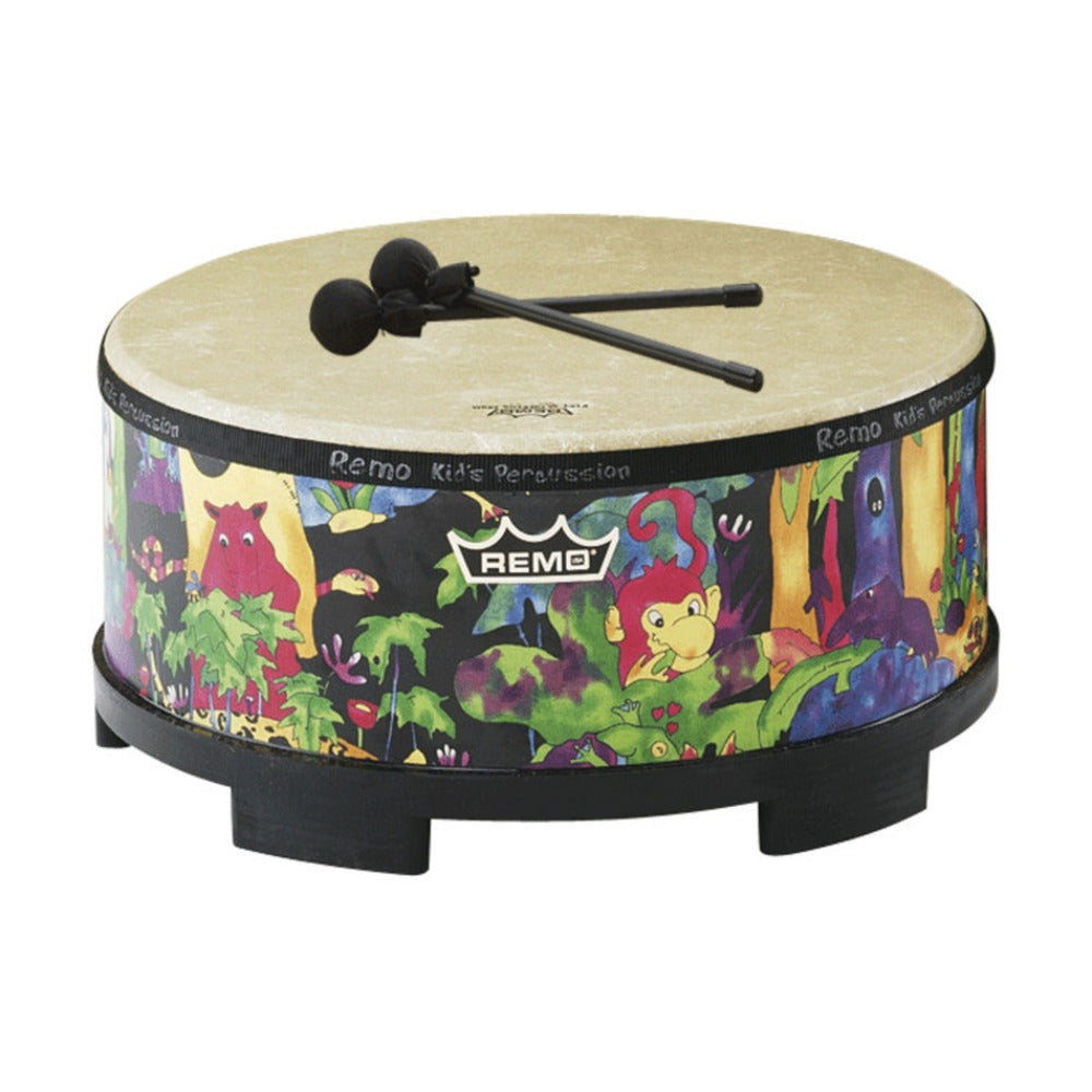 Remo Kids Make Music Instrument, Bell Belt, 3" Nylon, Green Webbing, Four, 1" Chrome Jingles