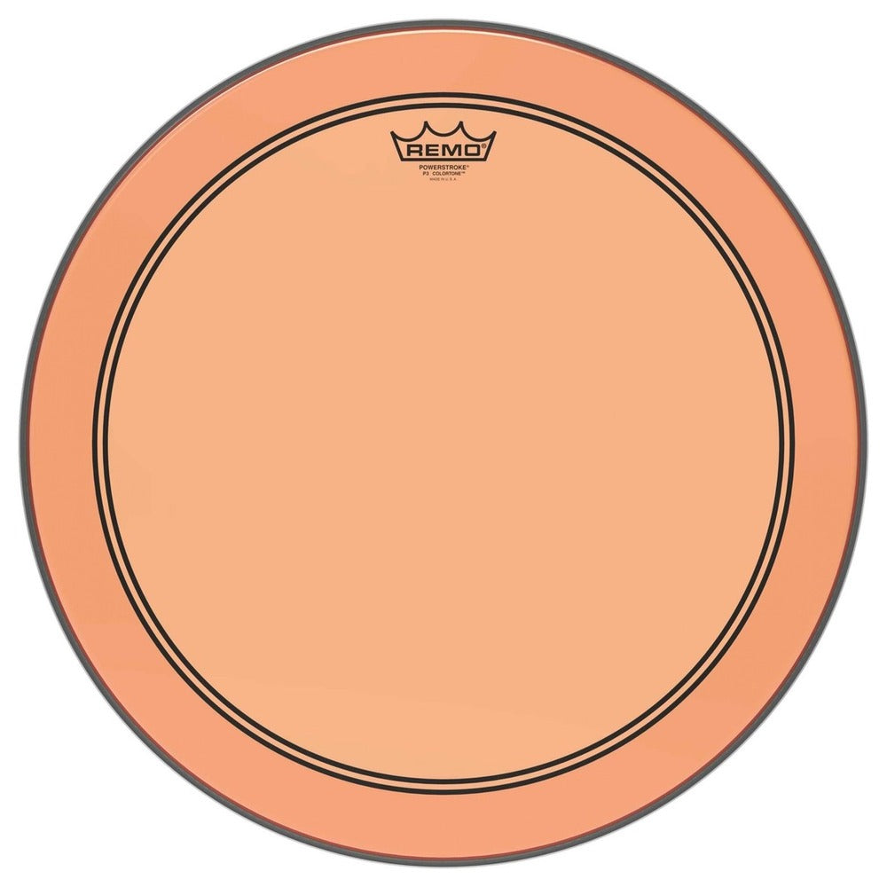 Remo Bass, POWERSTROKE® 3, COLORTONE™, 22" Diameter, Red