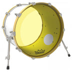 Remo POWERSTROKE® 3, COLORTONE™, 22" Diameter, Yellow For Bass Drum